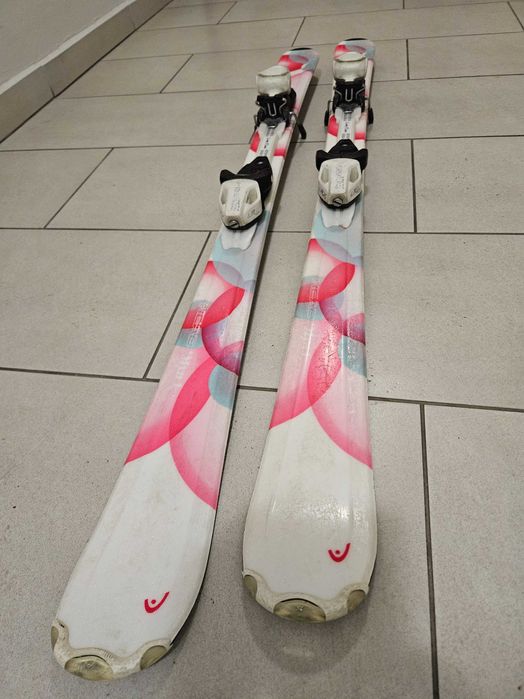 Sprzedam narty HEAD, dziecięce 127 cm, z kijkami 100 cm
