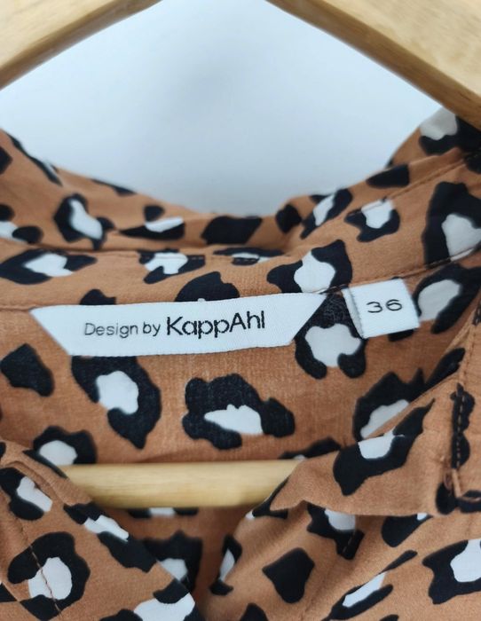 Koszula w panterkę KappAhl 100% wiskoza 36 S cętki zwierzęcy wzór