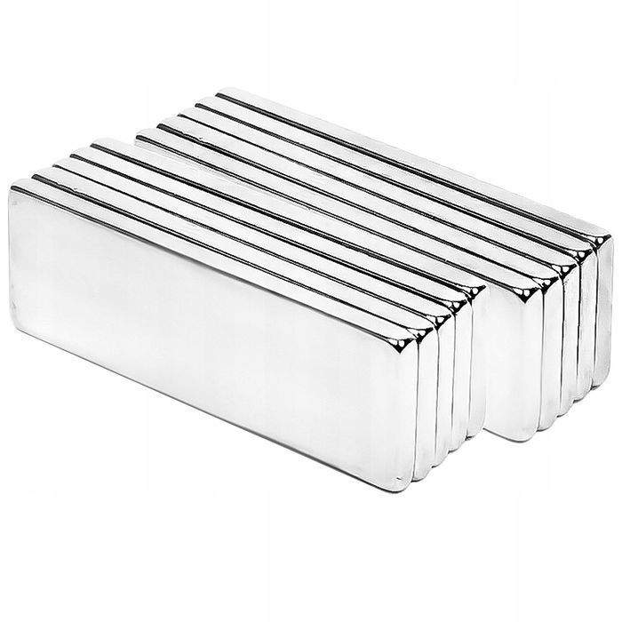 Magnes neodymowy płaski 10x5x2 10szt mocne 10 5 2 magnesy neodymowe