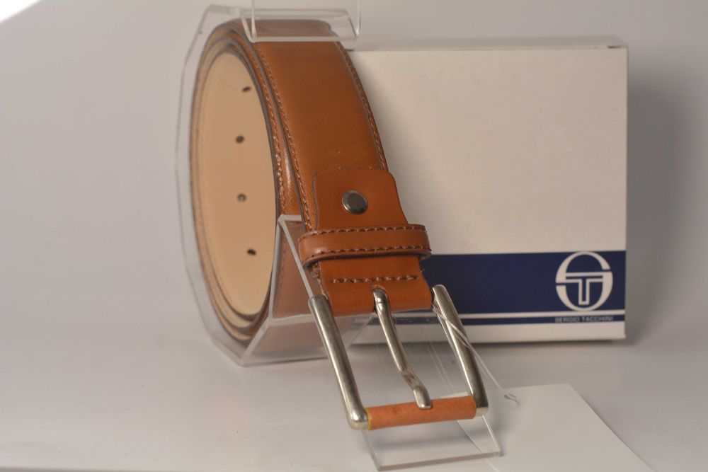 Męski pasek skórzany Sergio Tacchini made in Italy