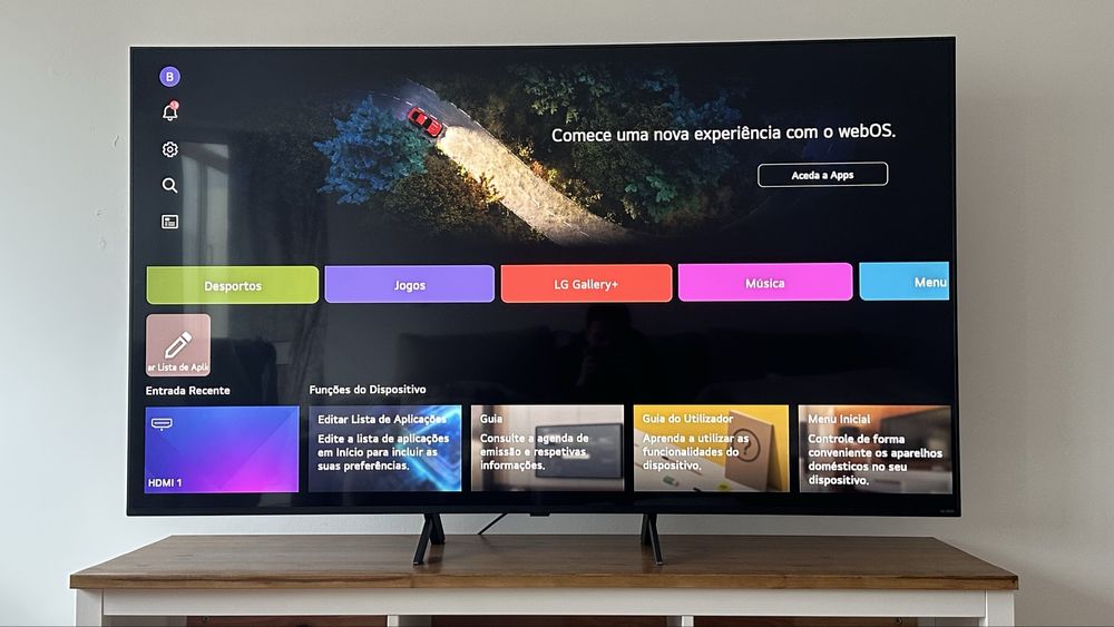 TV LG 65” QNed80T6A pouco uso