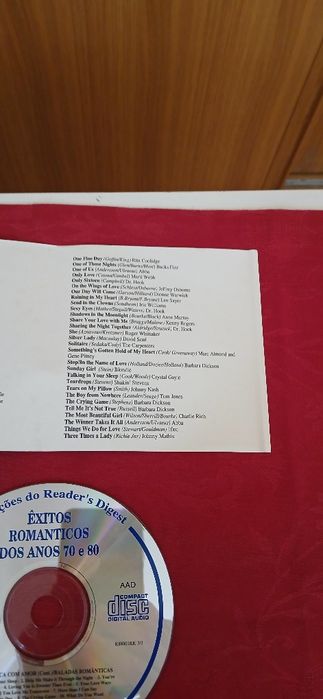 Cds Êxitos Românticos dos anos 70 e 80