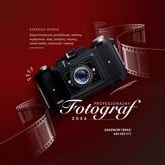 Fotograf Profesjonalne Zdjęcia Reklama Biznes Profilowe Sesja Wizerunkowa Przedsiębiorcy Foto Wideo Edycja Marketing Social Media