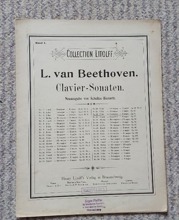 Wiekowe Nuty na Fortepian, Brahms, Beethoven