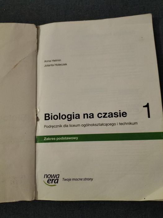 Biologia na czasie 1 zakres podstawowy NowaEra
