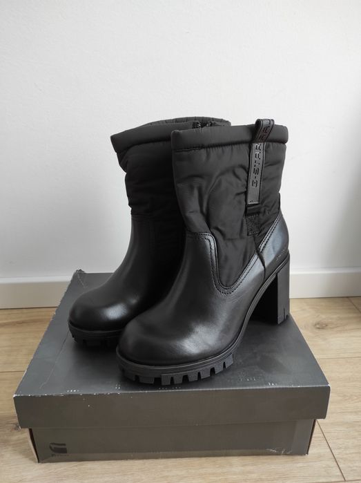 Botki na obcasie G-Star RAW Kerllie II Mid NYL W czarne nowe rozmiar 40