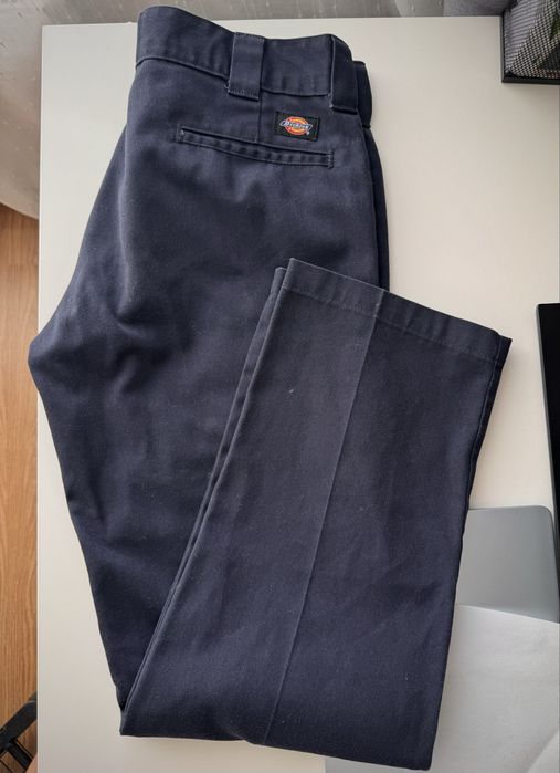 штани Dickies 873 Slim Straight у темно-синьому кольорі (Dark Navy)