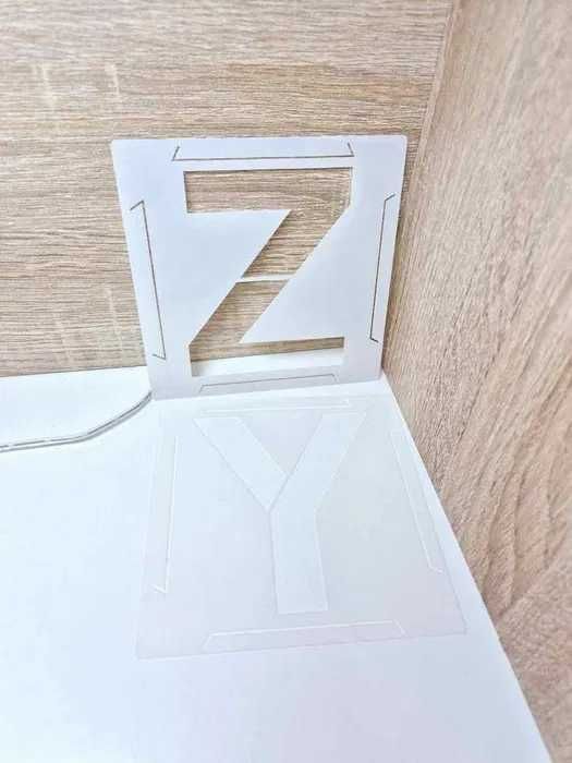 Szablony malarskie wielokrotnego użytku Litery Cyfry