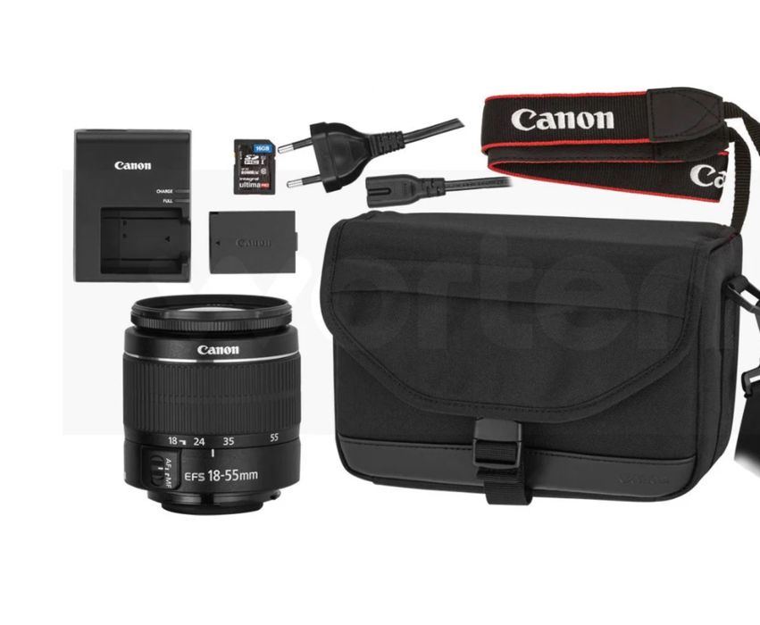 Kit Máquina Fotográfica Reflex CANON EOS 2000D + 18-55mm f/3.5-5.6 IS