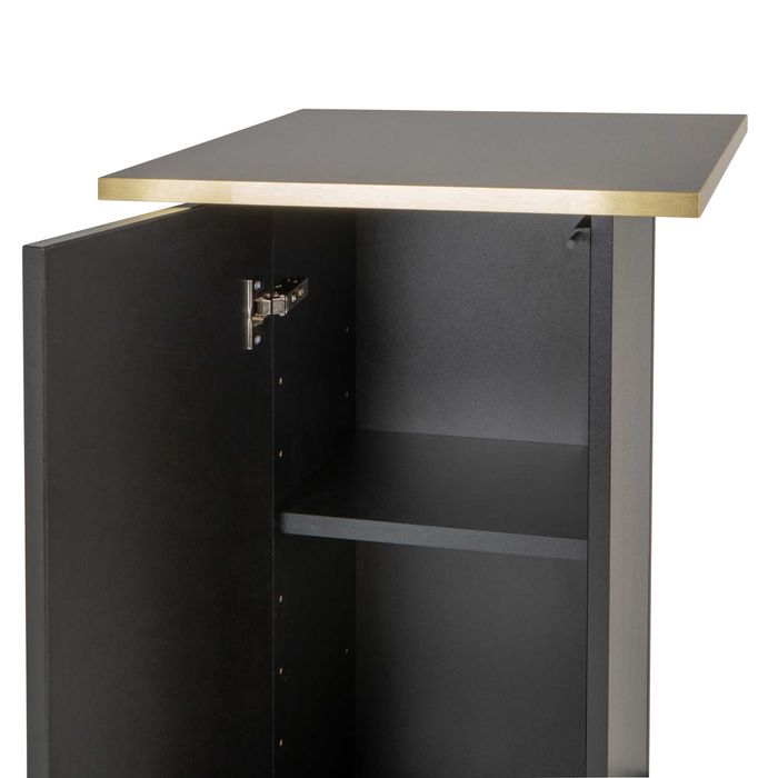 Stolik kosmetyczny, pomocnik, czarny złoty, asystor, 60 kg