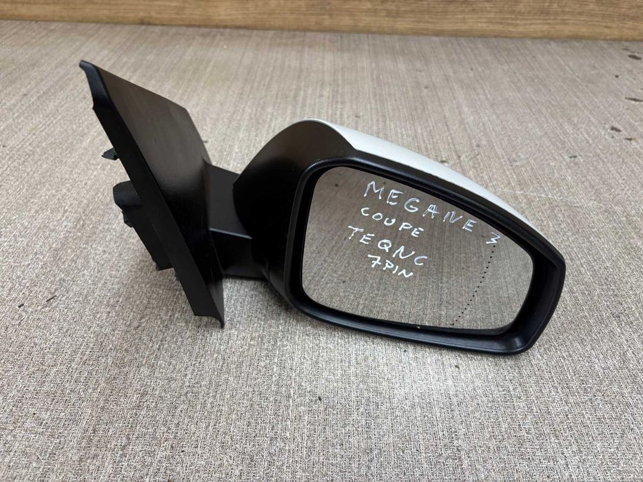 lusterko boczne prawe renault megane III coupe 7pin kolor teqnc