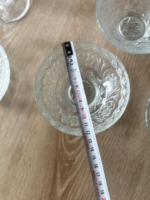 Szklane miseczki 4szt + puchar