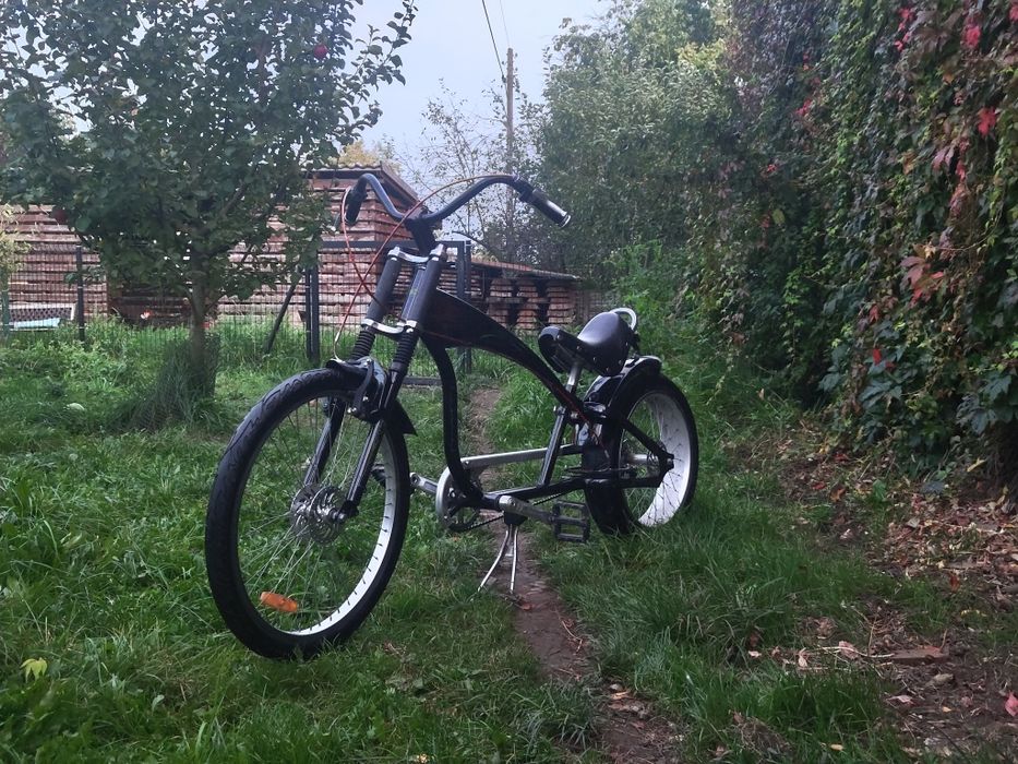 Unikatowy Rower Chopper Buffalo – Czarny Metalik, Stan BDB!