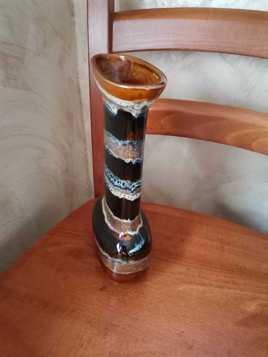 Wazon brązowo czarny