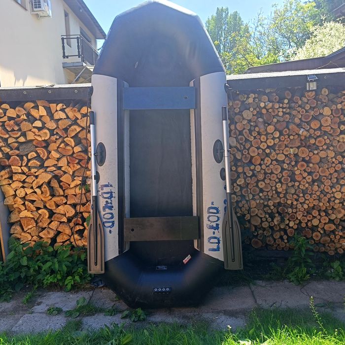 Ponton 280twarda podłoga+silnik 20lb twarda podłoga