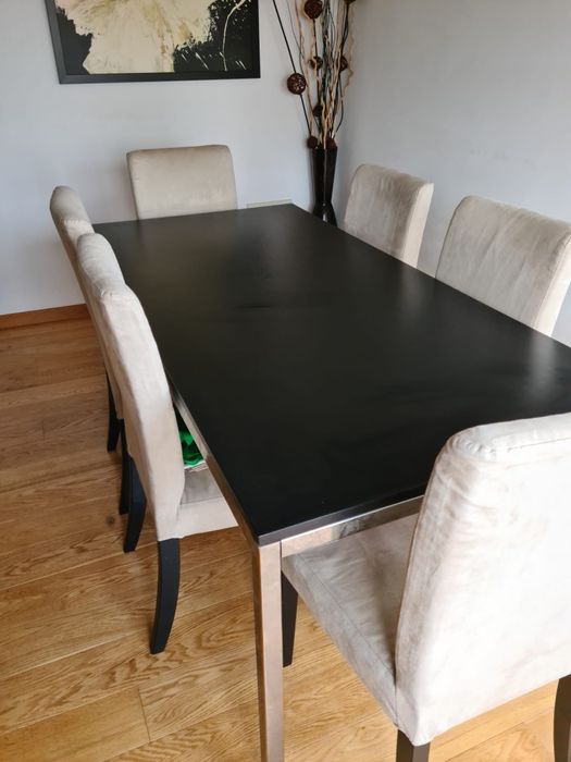 Mesa jantar 1.80 com 6 cadeiras