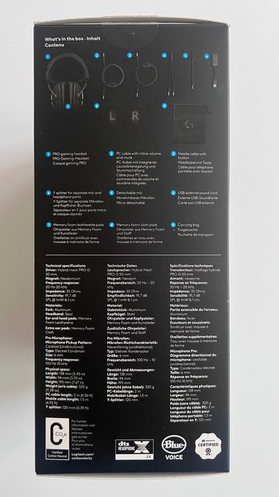 Słuchawki Logitech G Pro X