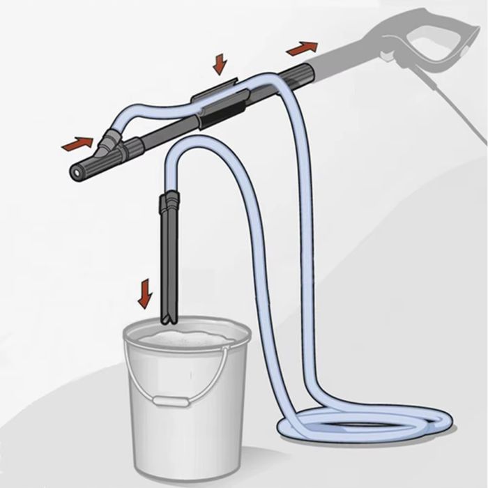 Zestaw do Piaskowania z Dyszą Ceramiczną – Wąż 3m, Lanca 460mm