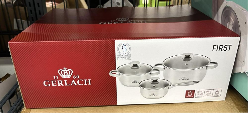 Garnki Gerlach nowe zestaw