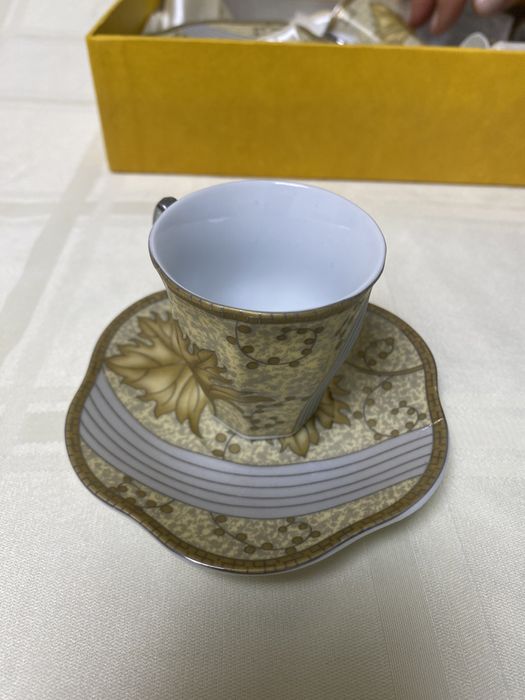 Кавовий порцеляновий сервіз H&H Gold collection fine porcelain japan