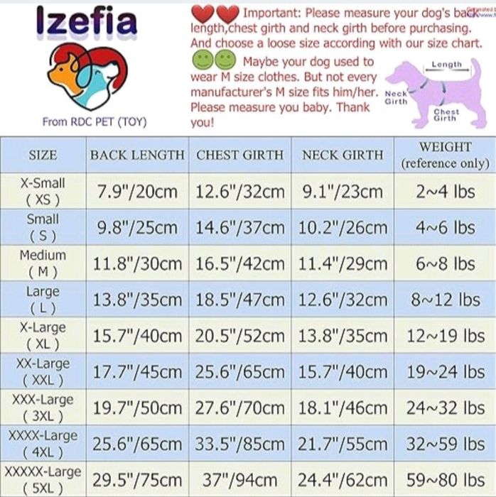 Izefia Security ubranie dla psa r. 5XL