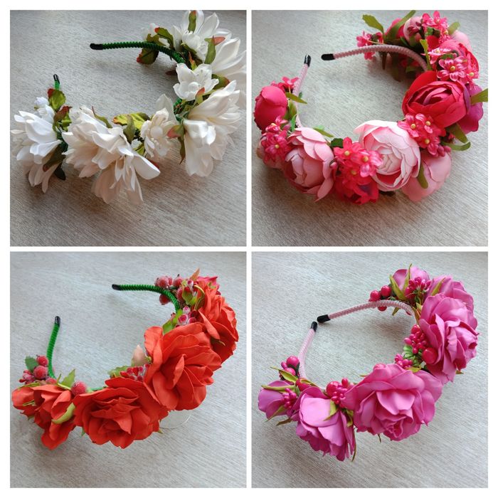 Обруч ободок веночек ягодный