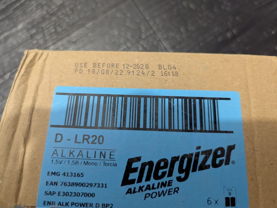 Батарейки  ENERGIZER LR20 D