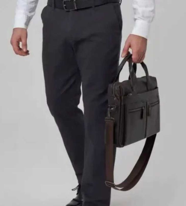 Чоловіча шкіряна сумка новий діловий портфель для документів А4 кожа