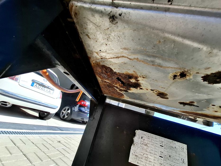 Barbecue a gas a  funcionar