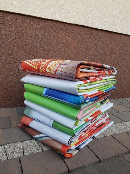 Plandeka po reklamowa banery używana 2m×4m wysyłka