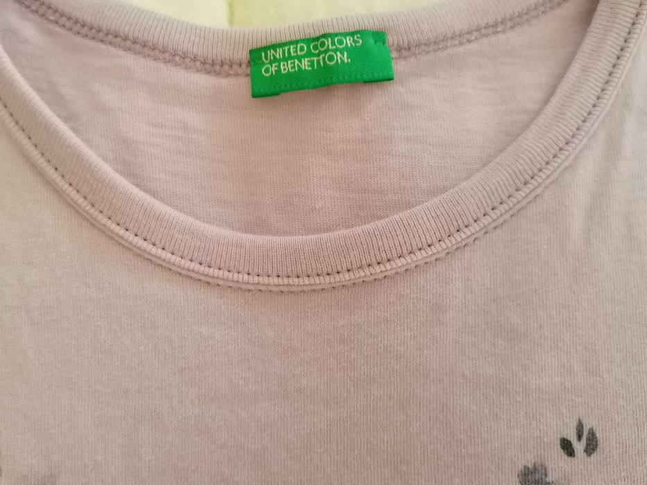 T-shirt benetton 9 anos de menina