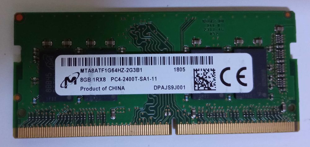 Оперативна пам'ять ноутбучна DDR4 8Gb 2133/2400/2666/3200