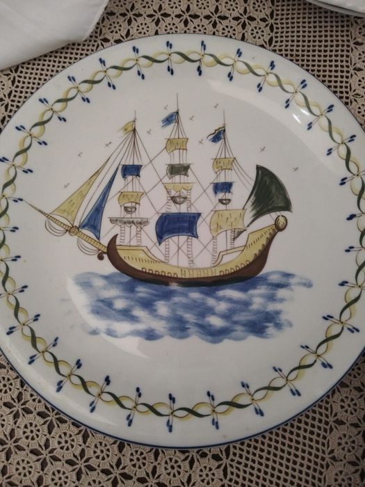Prato de loiça decorativo de Viana do castelo senhora  Dagonia