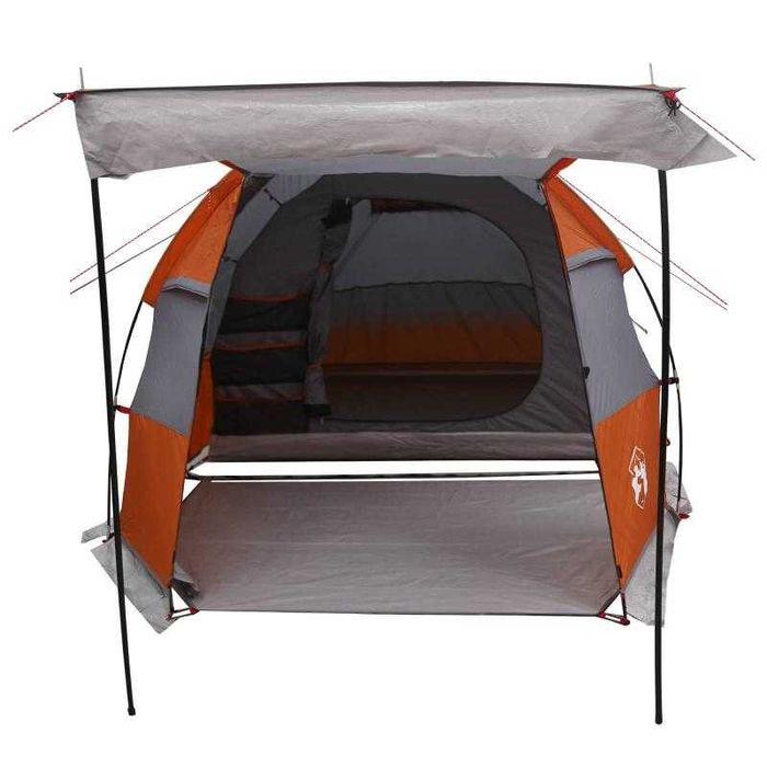 Tenda Túnel Cinza e Laranja 390x215x152 cm