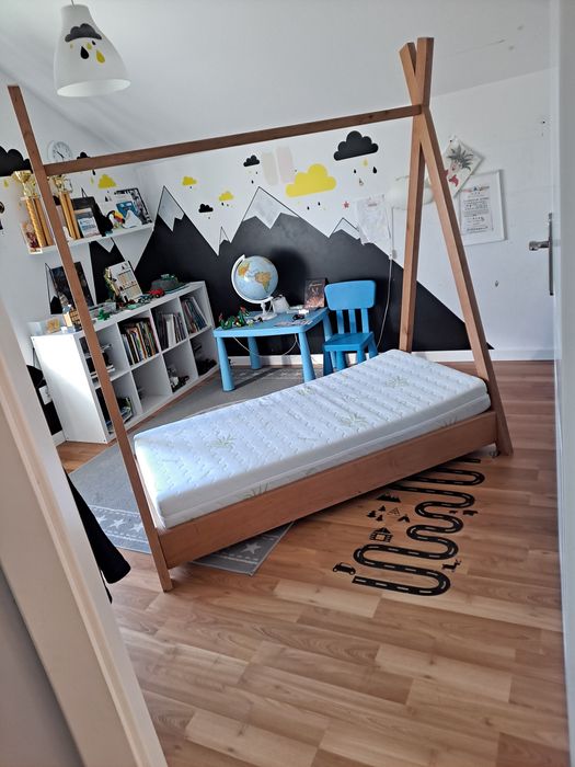 Łóżko dziecięce tipy lite drewno