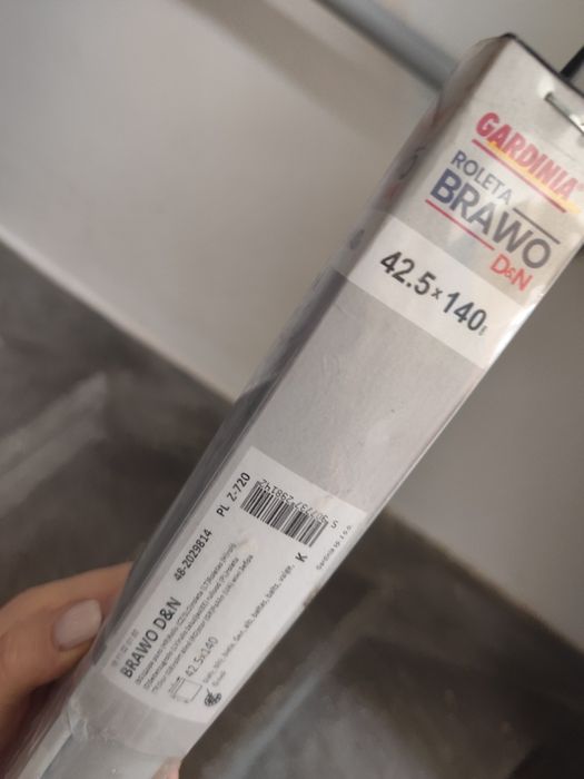 Roleta biała dzień noc 42,5 cm