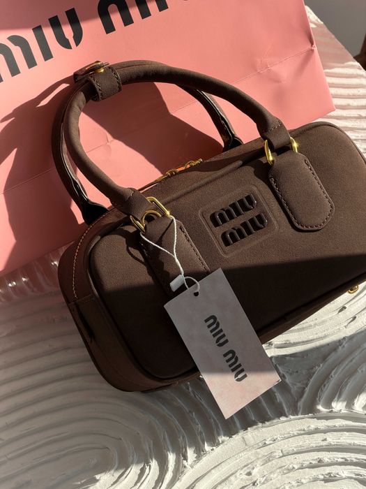 Женская сумка Miu Miu Arcadie текстильная через плече Миу Миу