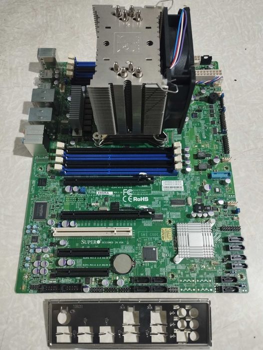 Материнская плата Supermicro X9SRA + Intel Xeon E5-1650 3,2 GHz + кулер (Socket 2011) Гарантия 1 год