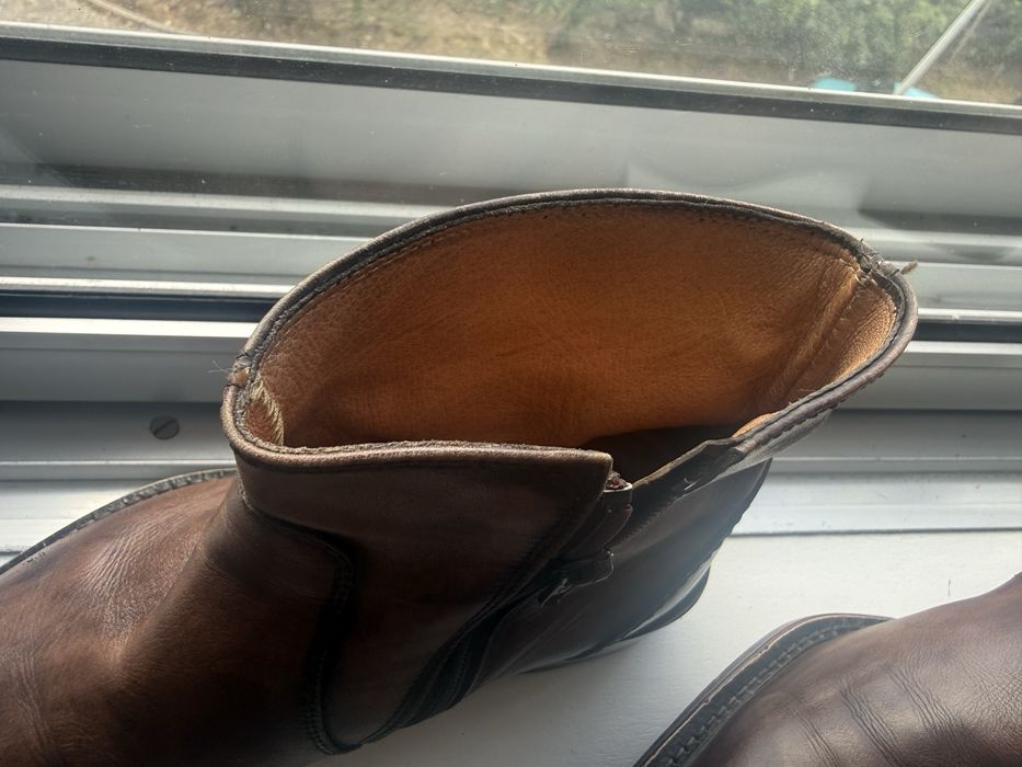Botas texanas em pele genuina