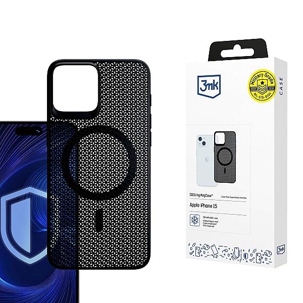 Etui 3mk COOLing MagCase na Apple iPhone 15 - czarne