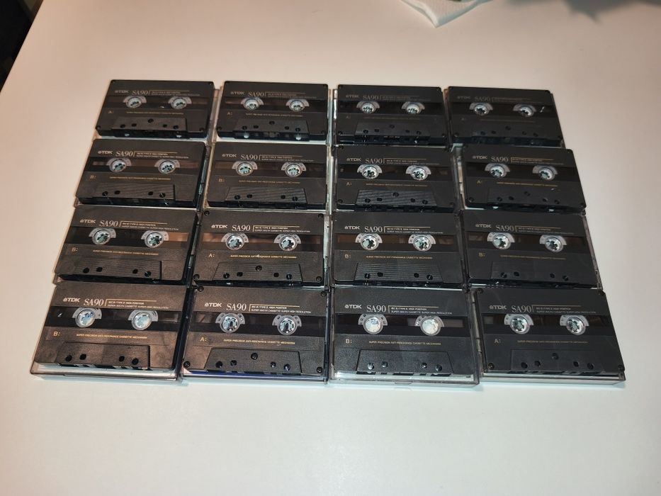 Tdk SA,16 szt,kasety magnetofonowe chromowe
