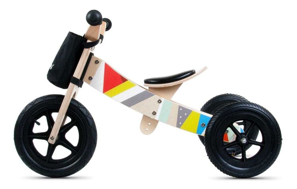 Rowerki biegowe TWIST 2w1 zabawki rower drewniany trójkołowy