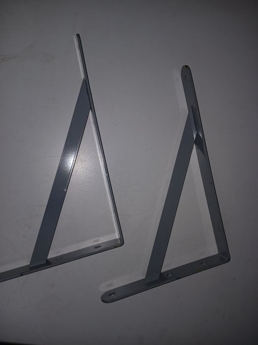 Czarny wspornik pod polke 200x300 metalowy