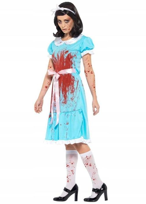 Strój na Halloween krwawa mordercza siostra S