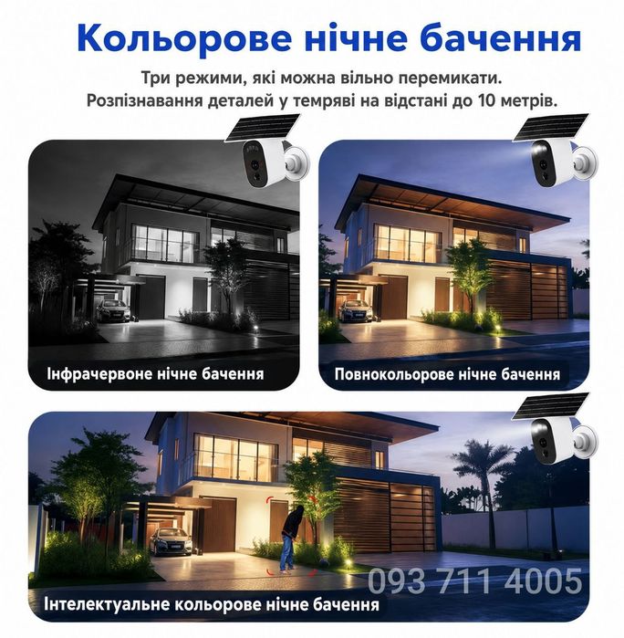 Вулична WiFi камера JOOAN 1296P з сонячною панеллю 5200 mAh