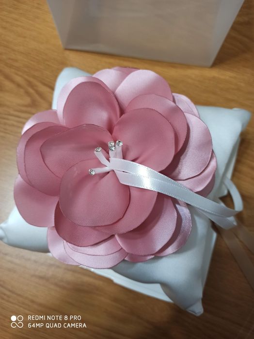 Almofada das alianças cetim