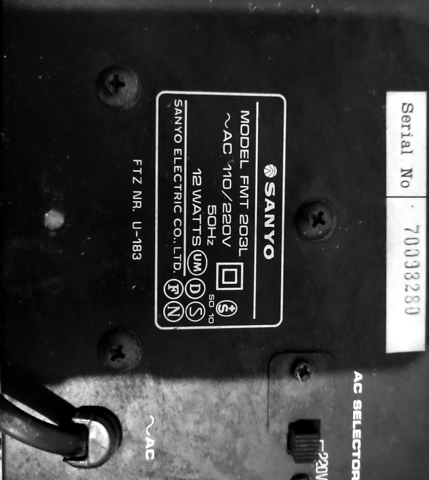 Aparelhagem Sanyo Antiga