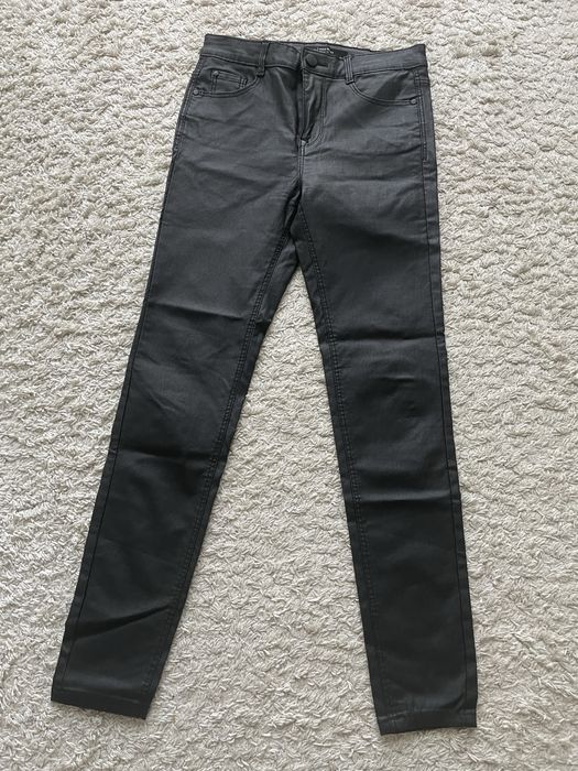 Stradivarius spodnie/skinny, rozmiar S/36, dopasowane, strecz, czarne