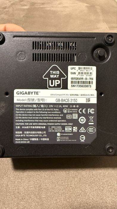 Mini pc Gigabyte cpu intel ssd 240gb