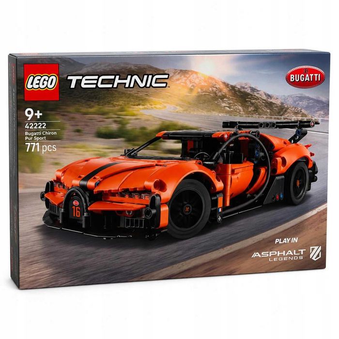 LEGO Technic 42222 Hipersamochód Bugatti Chiron Pur Sport